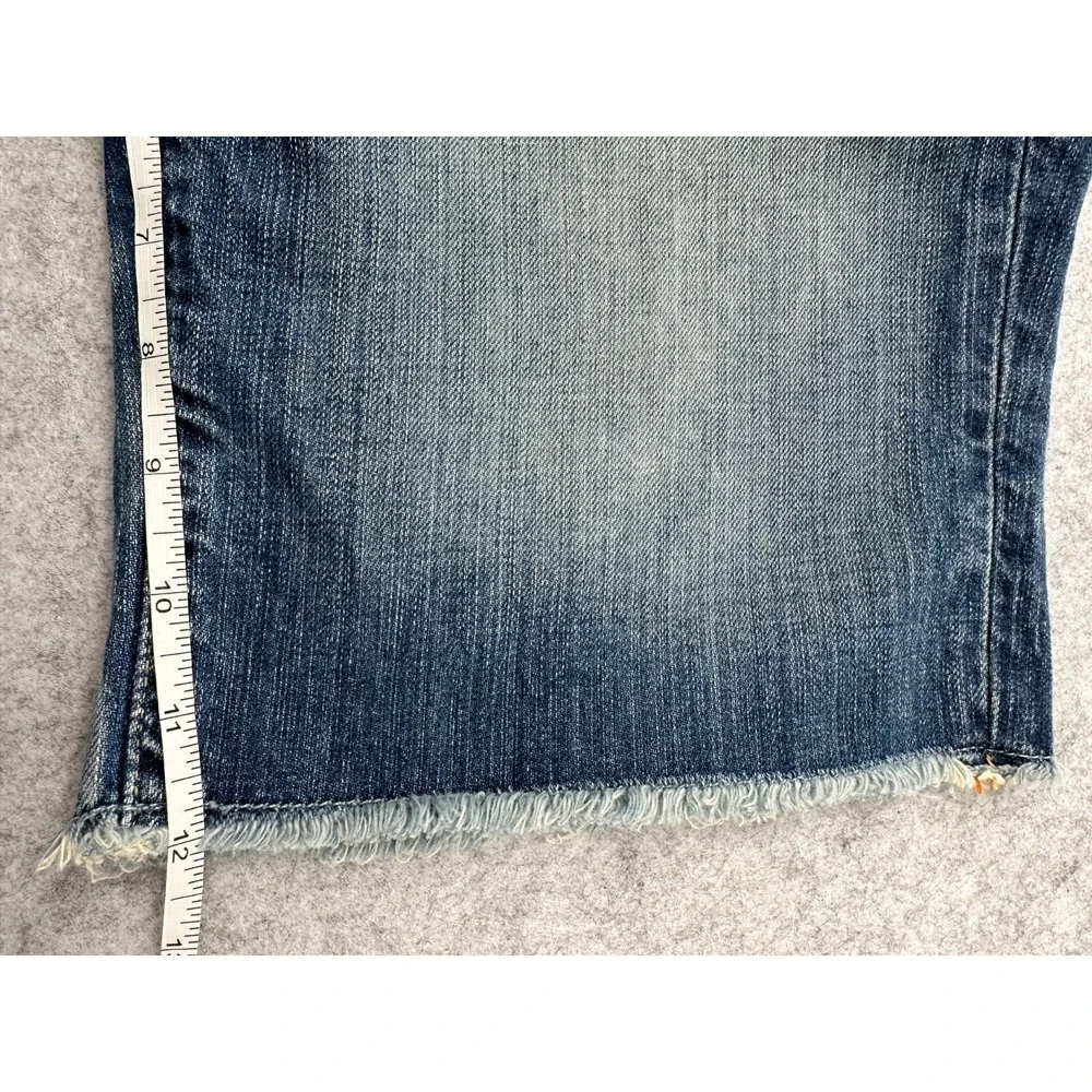 LUCKY by Gene Montesano Shorts Denim Jean Bermuda Blue ZOE Women's Size 10 / 30